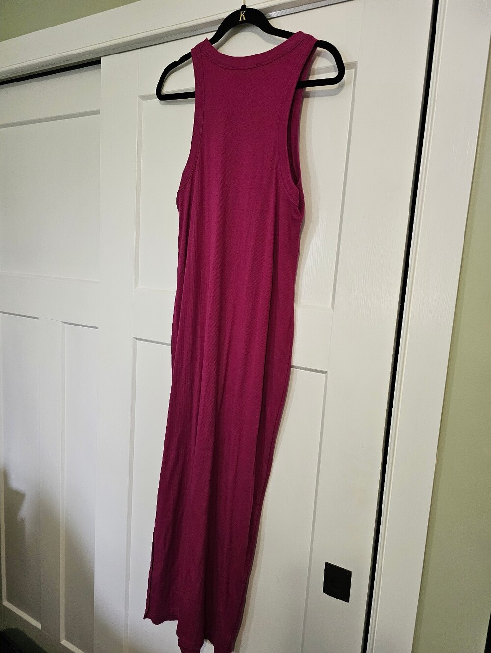 LOFT Sleeveless Maxi Dress in Magenta